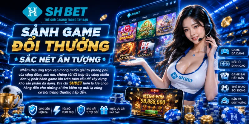 Sảnh game đổi thưởng sắc nét ấn tượng